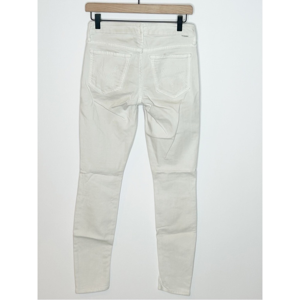 Mother The Looker Skinny Jeans Stayin Alive Off-White Size 26 - Picture 3 of 15